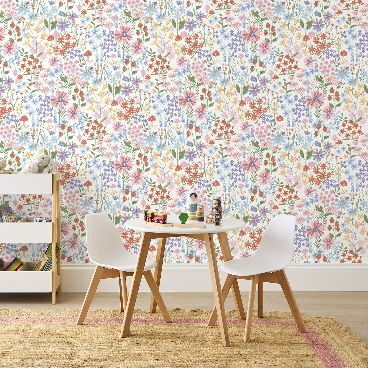 York Zena Multicolor Berries & Blooms Wallpaper