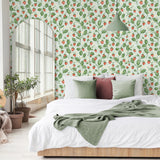 York Maxine Seafoam Strawberry Fields Wallpaper