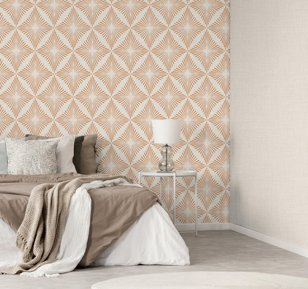 York Denver Rust Starburst Wallpaper