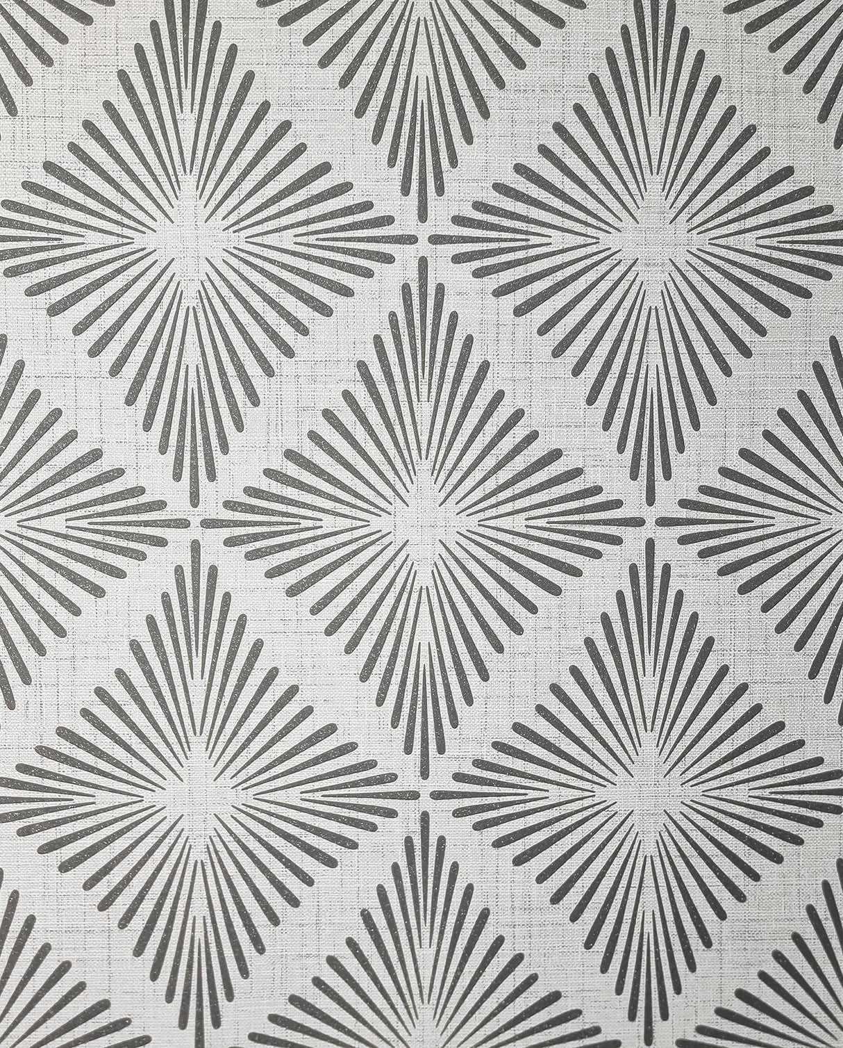 York Denver Dark Grey Starburst Wallpaper