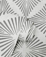 York Denver Dark Grey Starburst Wallpaper