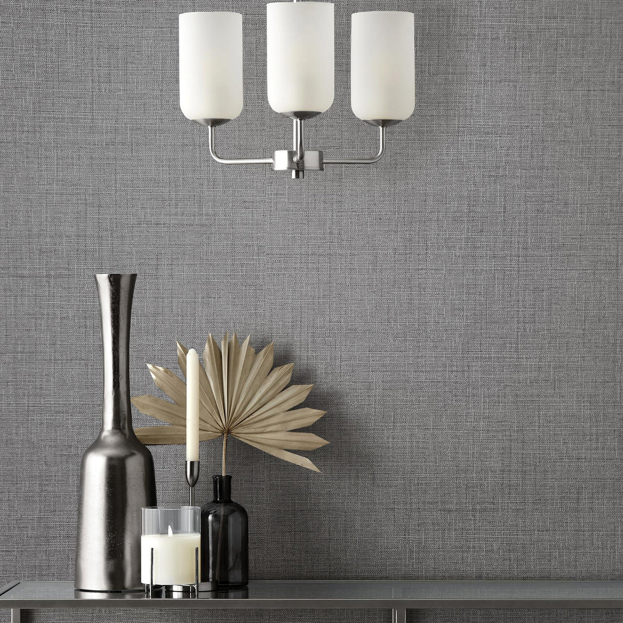 York Weber Dark Grey Texture Wallpaper