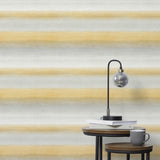 York Freya Yellow Washed Stripe Wallpaper