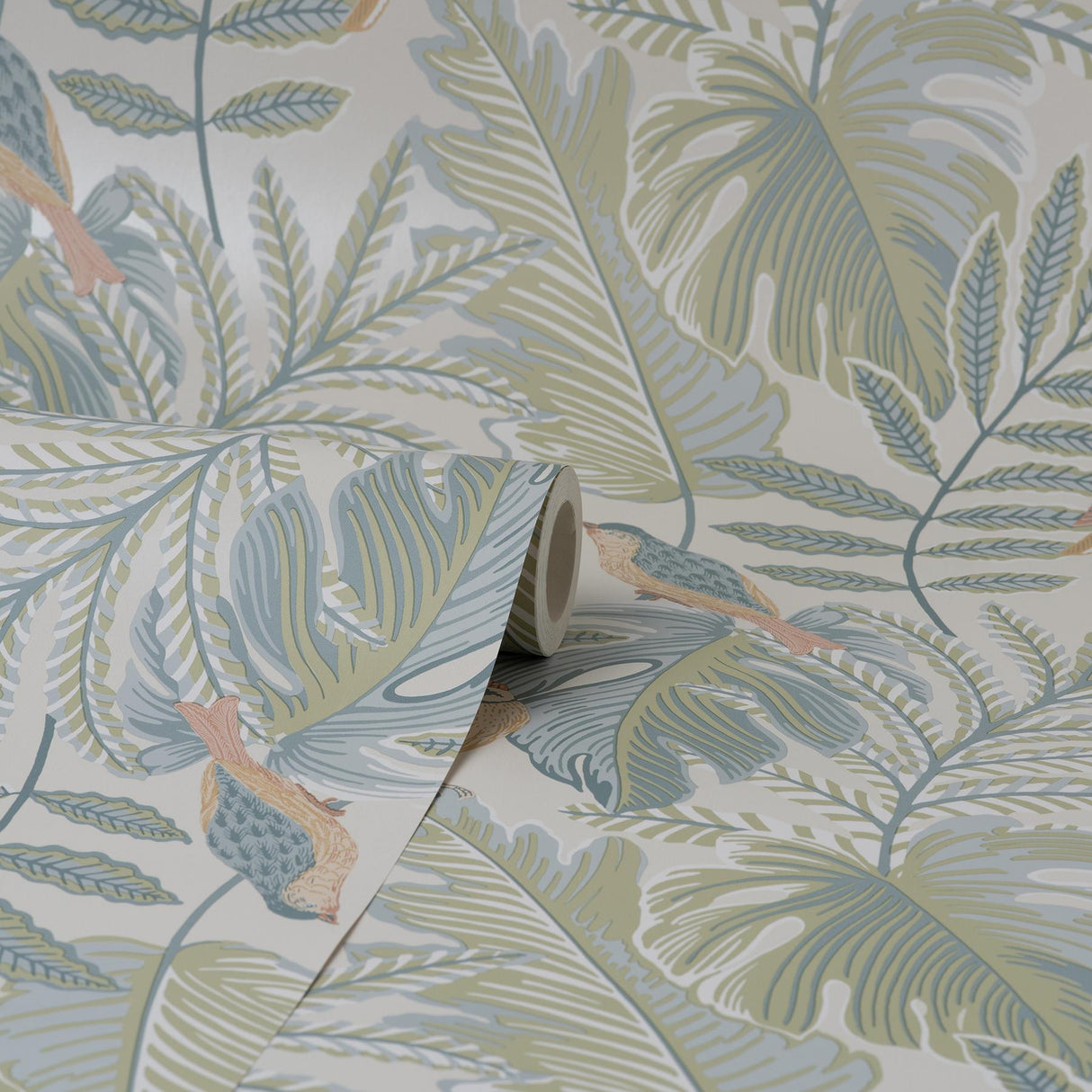 York Cleo Pastel Tropical Wallpaper