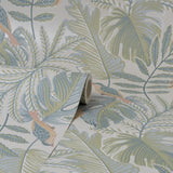 York Cleo Pastel Tropical Wallpaper