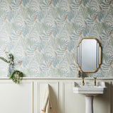 York Cleo Pastel Tropical Wallpaper
