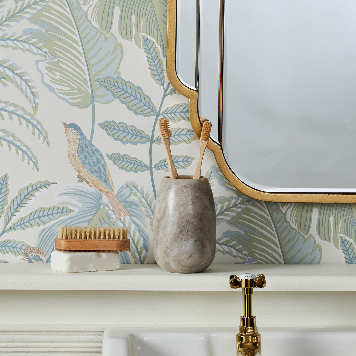 York Cleo Pastel Tropical Wallpaper