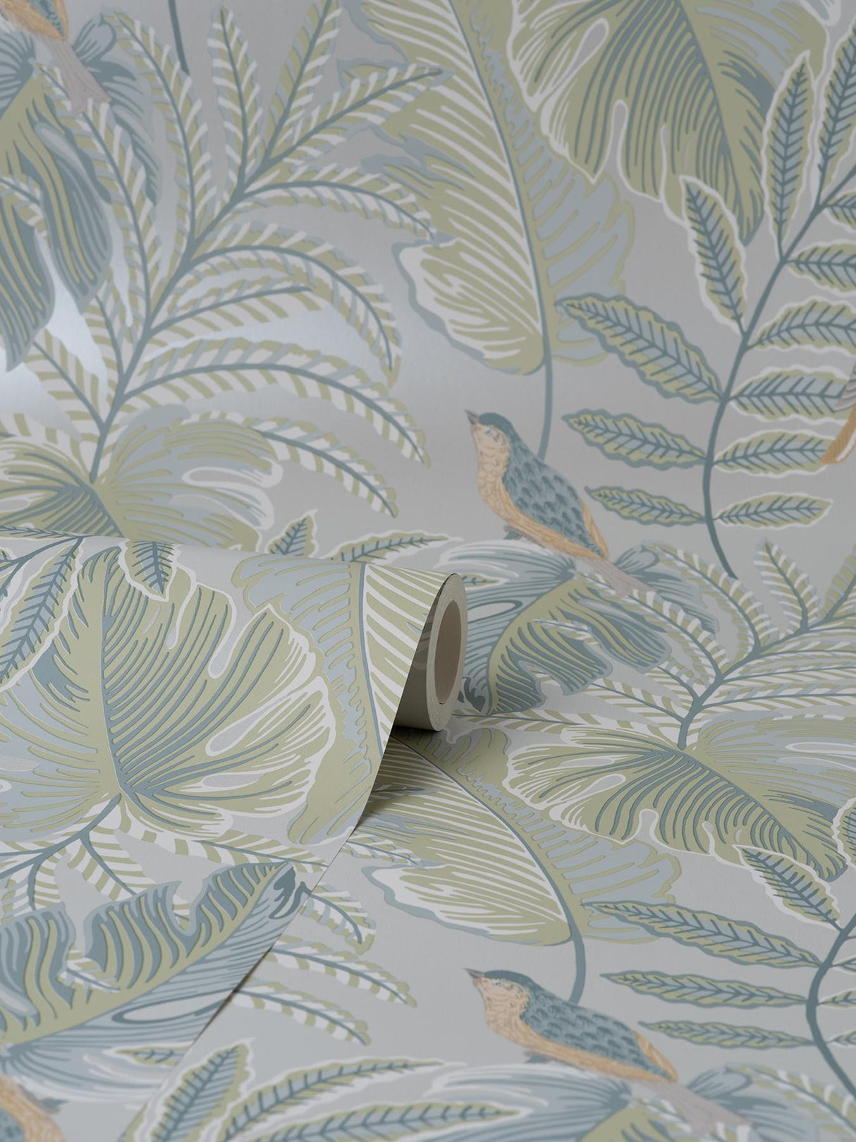 York Cleo Pastel Tropical Wallpaper