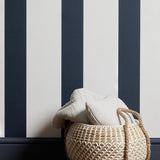 York Tiago Blue Stripe Wallpaper