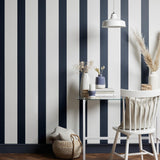 York Tiago Blue Stripe Wallpaper