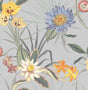 York Calista Light Blue Tropical Floral Wallpaper