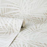 York Frida Neutral Textured Palm Wallpaper