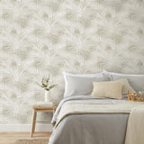 York Frida Neutral Textured Palm Wallpaper