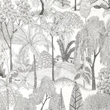 York Lilou White Tropical Island Wallpaper