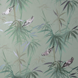 York Zella Green Bamboo Wallpaper
