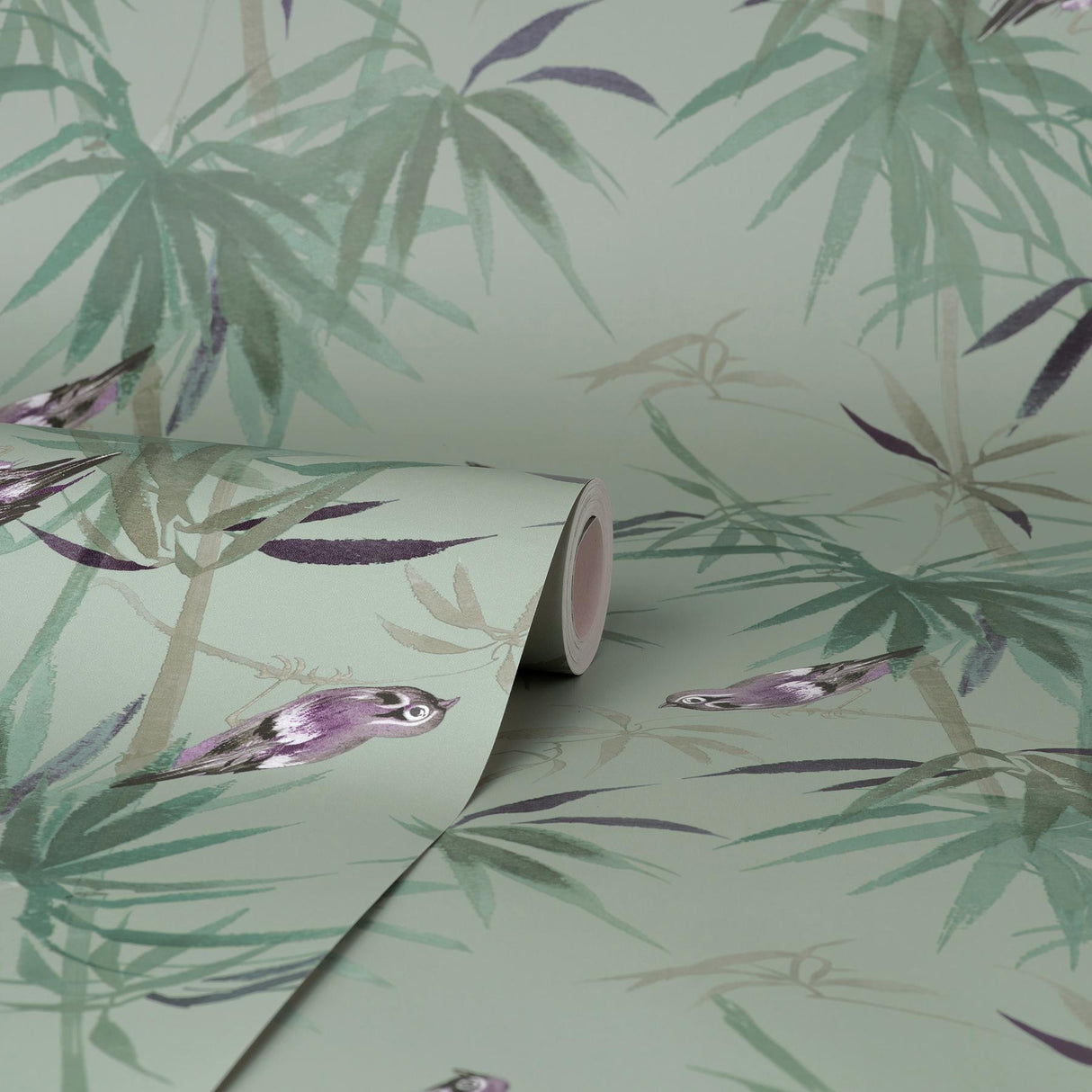 York Zella Green Bamboo Wallpaper