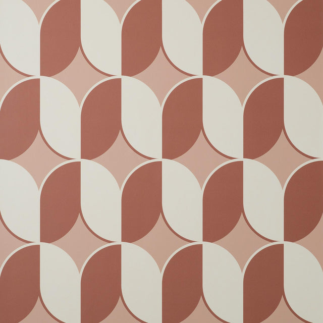 York Lindy Blush Retro Geo Wallpaper