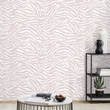 York Shoshana Pink Modern Zebra Wallpaper