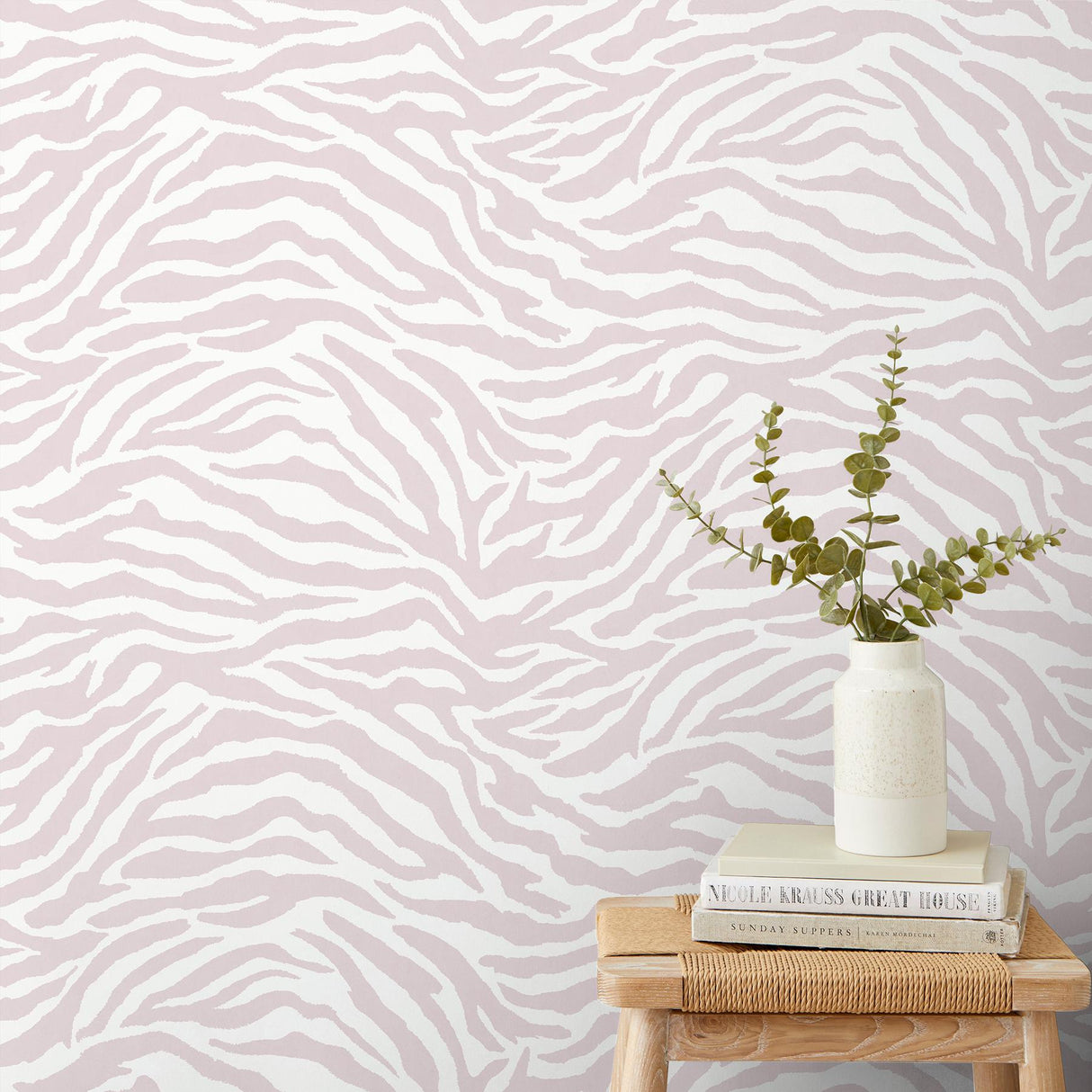 York Shoshana Pink Modern Zebra Wallpaper