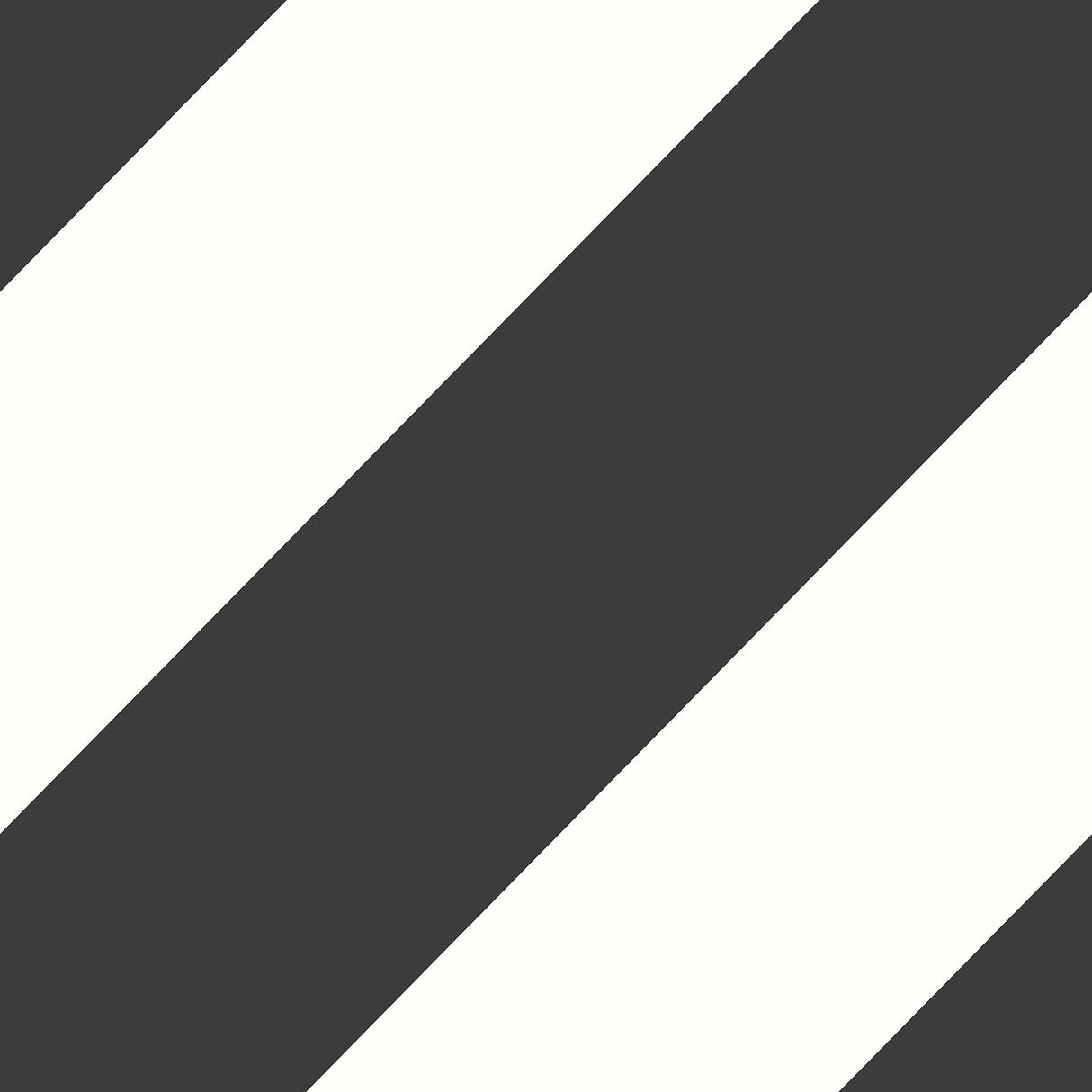 York Zander Black Modern Diagonal Wallpaper