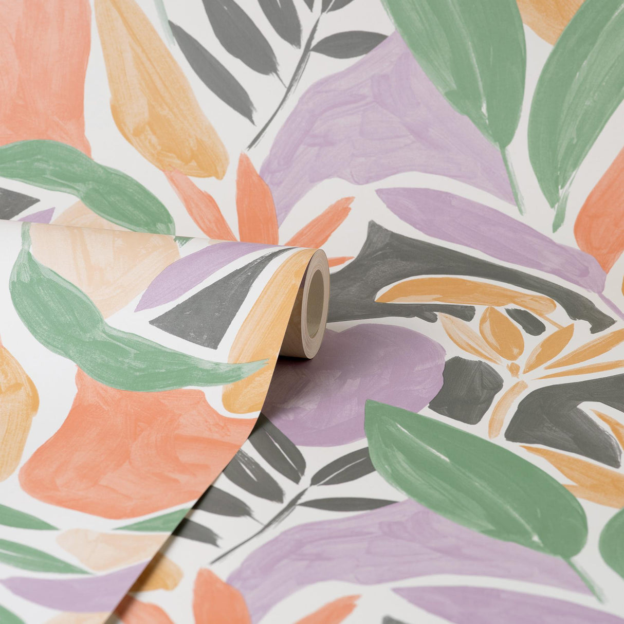 York Marisol Pastel Artistic Leaf Wallpaper