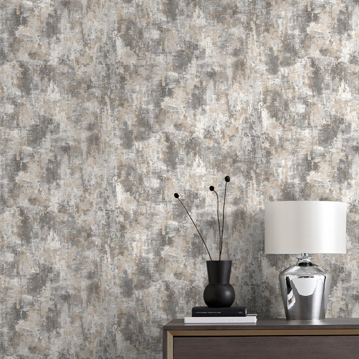 York Joel Grey Industrial Stone Wallpaper