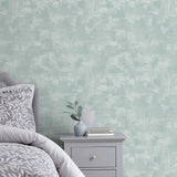 York Ives Aqua Painterly Wallpaper
