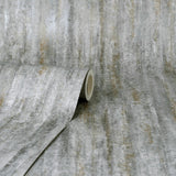 York Belen Grey Textured Stripe Wallpaper