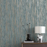 York Belen Denim Textured Stripe Wallpaper