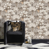York Kamali Neutral Leopard Trees Wallpaper