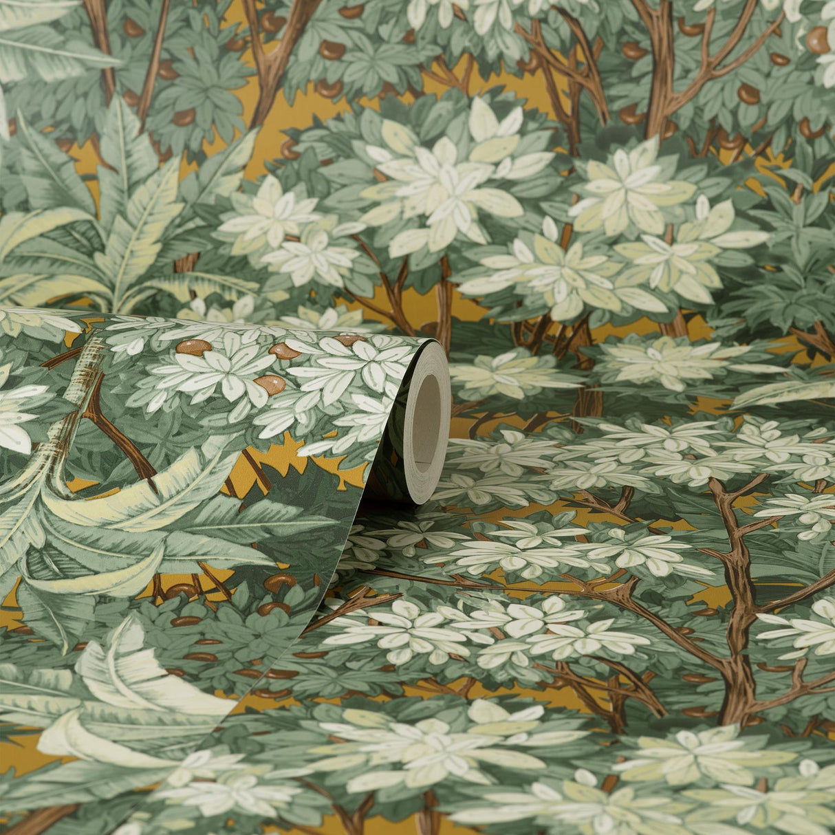York Kamali Moss Leopard Trees Wallpaper