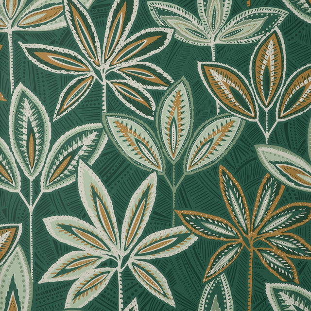 York Bohan Green Decorative Tree Wallpaper