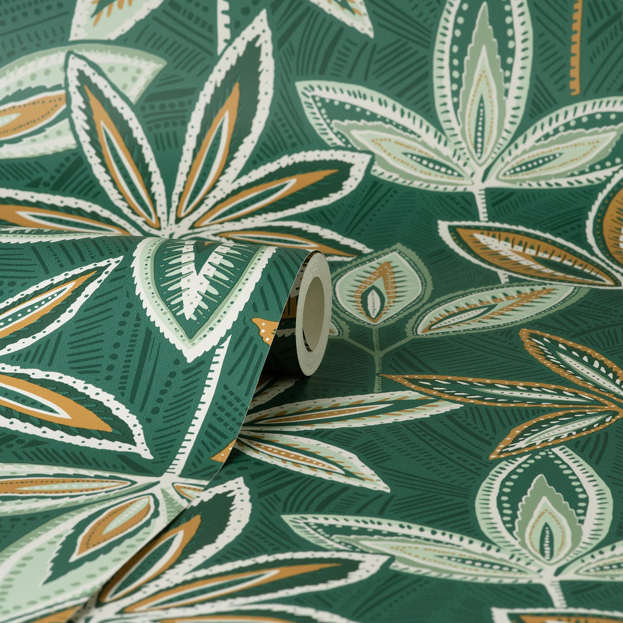 York Bohan Green Decorative Tree Wallpaper