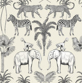 York Nauman Eggshell Safari Walk Wallpaper