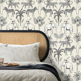 York Nauman Eggshell Safari Walk Wallpaper