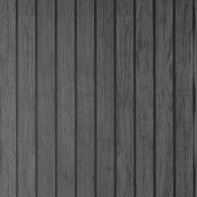 York Manolo Black Wooden Slat Wallpaper