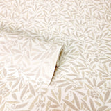 York Rabanne Neutral Ditsy Leaves Wallpaper