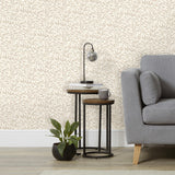 York Rabanne Neutral Ditsy Leaves Wallpaper