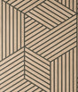 York Gerrit Light Brown Geometric Panel Wallpaper