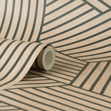 York Gerrit Light Brown Geometric Panel Wallpaper