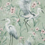 York Simonetta Seafoam Heron Wallpaper