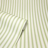 York Chirico Green Ticking Stripe Wallpaper