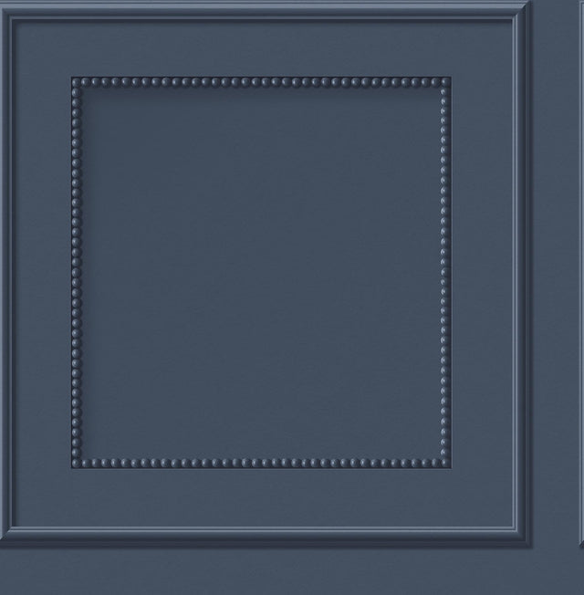 York Cezanne Dark Blue Beaded Panel Wallpaper