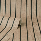 York Manolo Light Brown Wooden Slat Wallpaper