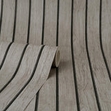 York Manolo Grey Wooden Slat Wallpaper