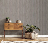 York Manolo Grey Wooden Slat Wallpaper
