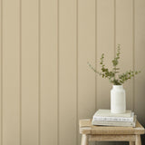 York Killian Wheat Wood Panel Wallpaper