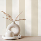 York Tavish Neutral Stripe Wallpaper