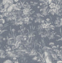 York Eames Blue Forest Friends Wallpaper