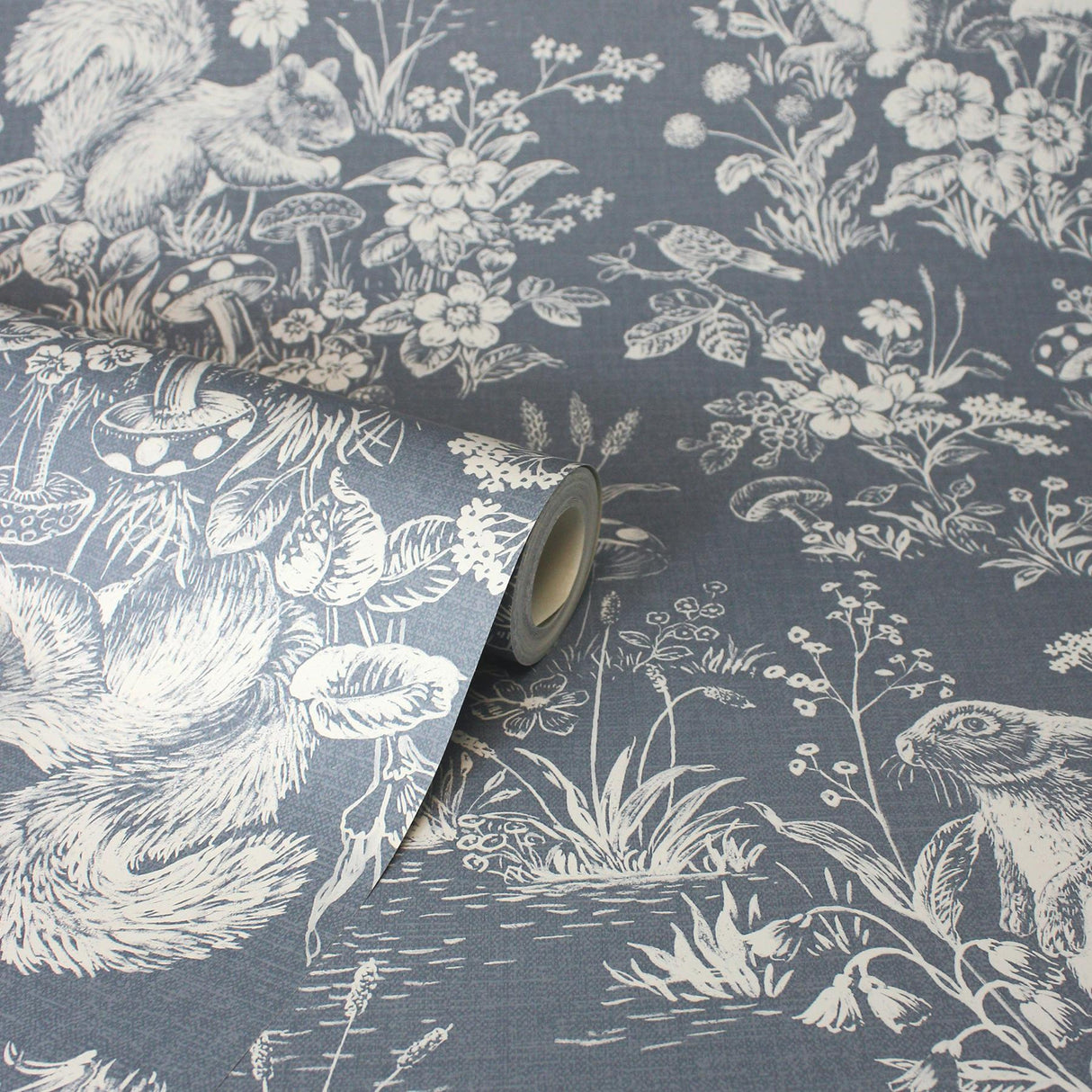 York Eames Blue Forest Friends Wallpaper